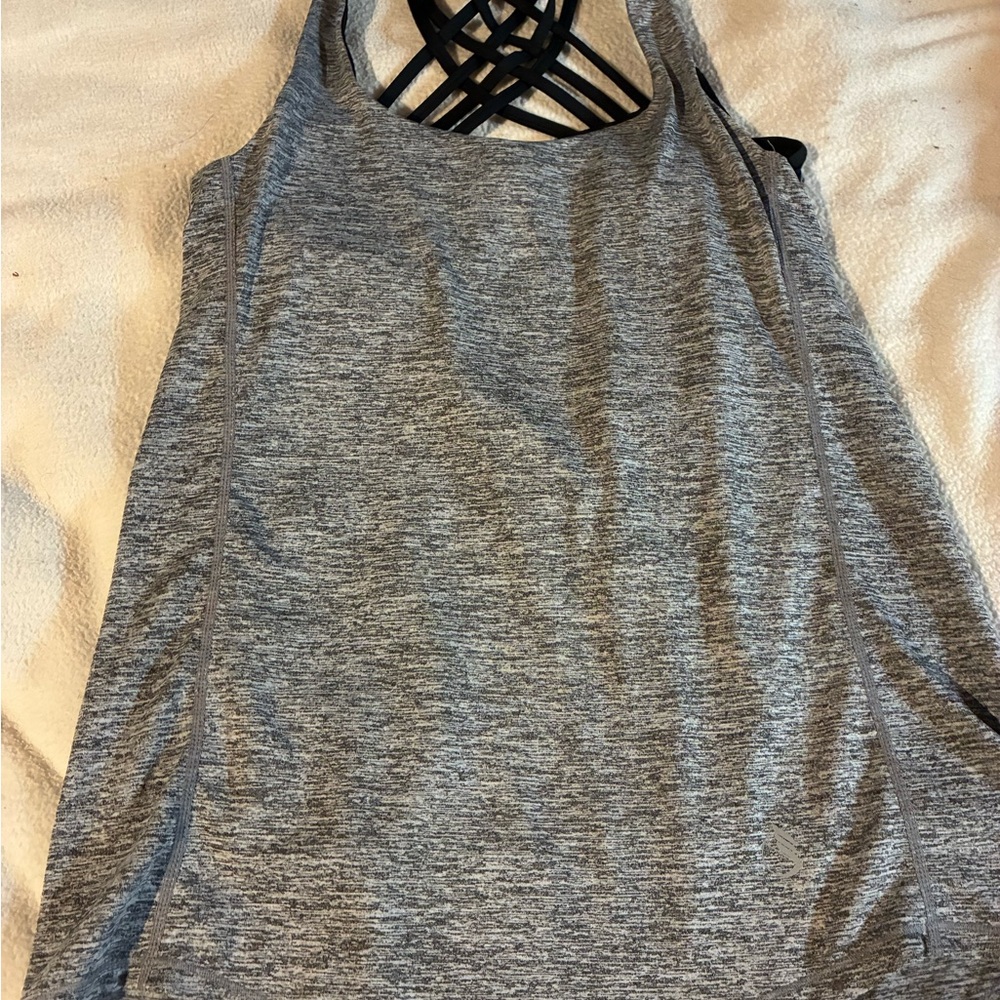 Gray Women's Strappy Tank Top